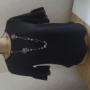 Women's Size M Black Blouse